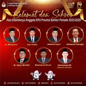 Ini 7 nama anggota KPU Banten periode 2023-2028.